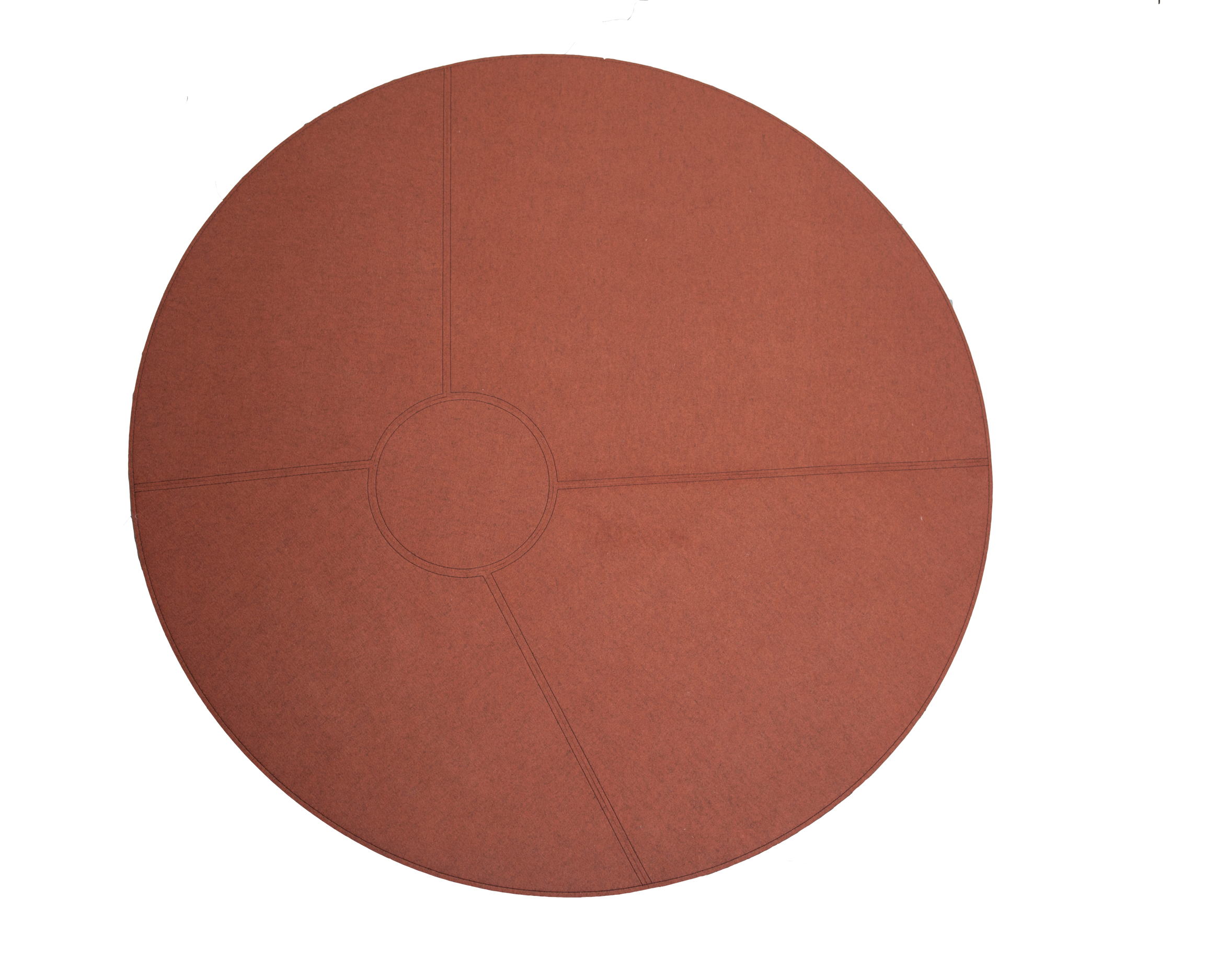 Filt tæppe design Fragments rund